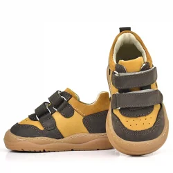 Rakerplus Schaggy Hakiki Deri Kahve Taba Cırtlı Bebek Spor Ayakkabı