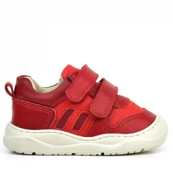 Rakerplus Schaggy Hakiki Deri Kırmızı Bebek Spor Ayakkabı