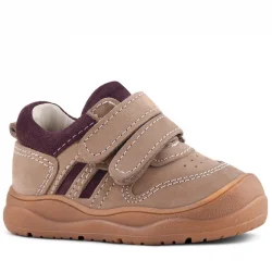 Rakerplus Schaggy Hakiki Deri Kum Bordo Cırtlı Bebek Spor Ayakkabı
