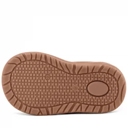 Rakerplus Schaggy Hakiki Deri Kum Bordo Cırtlı Bebek Spor Ayakkabı