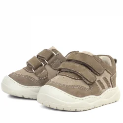 Rakerplus Schaggy Hakiki Deri Kum Krem Bebek Spor Ayakkabı