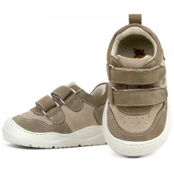 Rakerplus Schaggy Hakiki Deri Kum Krem Bebek Spor Ayakkabı