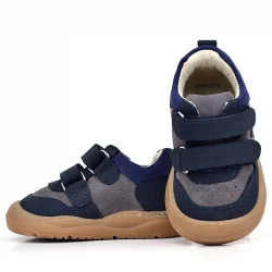 Rakerplus Schaggy Hakiki Deri Lacivert Bebek Spor Ayakkabı