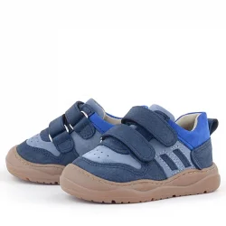 Rakerplus Schaggy Hakiki Deri Lacivert Mavi Bebek Spor Ayakkabı