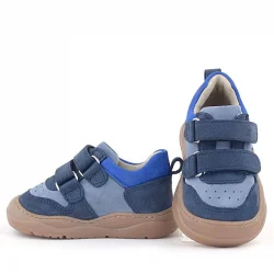 Rakerplus Schaggy Hakiki Deri Lacivert Mavi Bebek Spor Ayakkabı