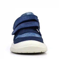 Rakerplus Schaggy Hakiki Deri Lacivert Parlak Bebek Spor Ayakkabı