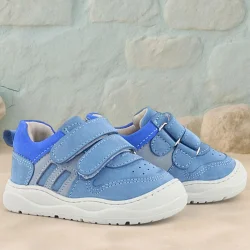 Rakerplus Schaggy Hakiki Deri Mavi Bebek Spor Ayakkabı