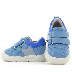 Rakerplus Schaggy Hakiki Deri Mavi Bebek Spor Ayakkabı