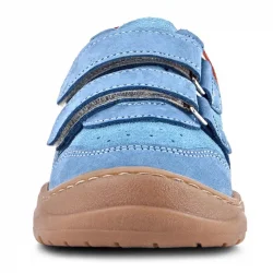 Rakerplus Schaggy Hakiki Deri Mavi Bordo Cırtlı Bebek Spor Ayakkabı
