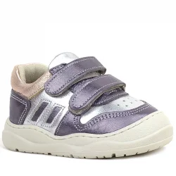 Rakerplus Schaggy Hakiki Deri Platin Gümüş Bebek Spor Ayakkabı