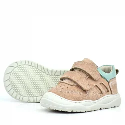 Rakerplus Schaggy Hakiki Deri Pudra Bebek Spor Ayakkabı