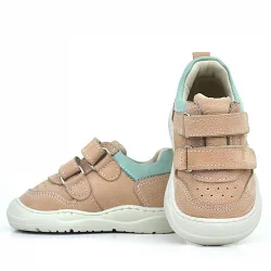 Rakerplus Schaggy Hakiki Deri Pudra Bebek Spor Ayakkabı