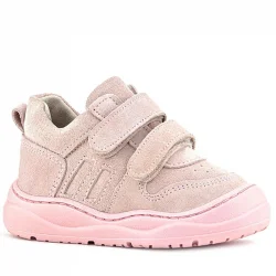 Rakerplus Schaggy Hakiki Deri Pudra Pembe Cırtlı Bebek Spor Ayakkabı