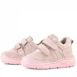 Rakerplus Schaggy Hakiki Deri Pudra Pembe Cırtlı Bebek Spor Ayakkabı