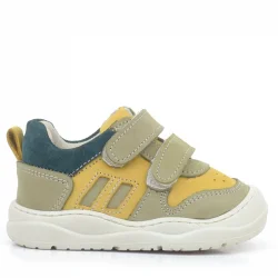 Rakerplus Schaggy Hakiki Deri Sarı Yeşil Bebek Spor Ayakkabı