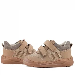 Rakerplus Schaggy Hakiki Deri Vizon Cırtlı Bebek Spor Ayakkabı