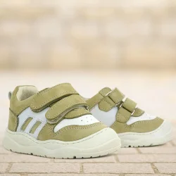 Rakerplus Schaggy Hakiki Deri Yeşil Bebek Spor Ayakkabı