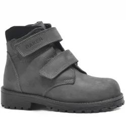 Rakerplus Sentor Hakiki Deri Gri Kürklü Cırtlı Çocuk Bot