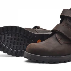 Rakerplus Sentor Hakiki Deri Kahverengi Cırtlı Erkek Genç Bot