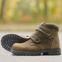 Rakerplus Sentor Hakiki Deri Kum Rengi Kürklü Cırtlı Çocuk Bot