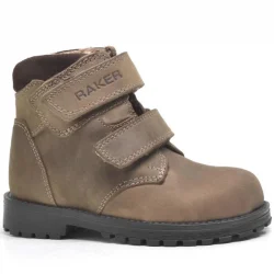 Rakerplus Sentor Hakiki Deri Kum Rengi Kürklü Cırtlı Çocuk Bot