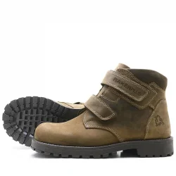 Rakerplus Sentor Hakiki Deri Kum Rengi Kürklü Cırtlı Çocuk Bot