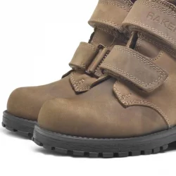 Rakerplus Sentor Hakiki Deri Kum Rengi Kürklü Cırtlı Çocuk Bot