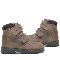 Rakerplus Sentor Hakiki Deri Kum Rengi Kürklü Cırtlı Çocuk Bot