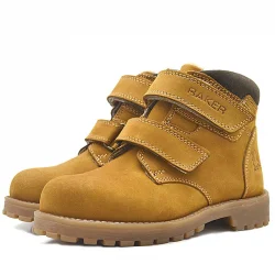 Rakerplus Sentor Hakiki Deri Sarı Cırtlı Kürklü Bot