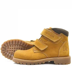 Rakerplus Sentor Hakiki Deri Sarı Cırtlı Kürklü Bot