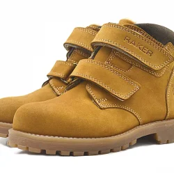 Rakerplus Sentor Hakiki Deri Sarı Cırtlı Kürklü Bot