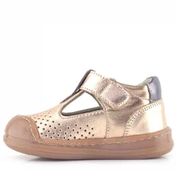 Rakerplus Shaun Hakiki Deri Bakır Cırtlı Anatomik Kız Bebek Sandalet