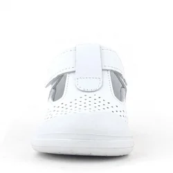 Rakerplus Shaun Hakiki Deri Beyaz Cilt Cırtlı Anatomik Bebek Sandalet