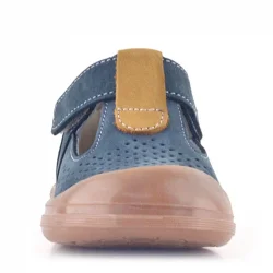 Rakerplus Shaun Hakiki Deri Gri Taba Cırtlı Anatomik Bebek Sandalet