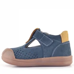 Rakerplus Shaun Hakiki Deri Gri Taba Cırtlı Anatomik Bebek Sandalet