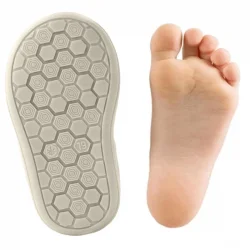 Rakerplus Shaun Hakiki Deri Lacivert Beyaz Cırtlı Anatomik Bebek Sandalet