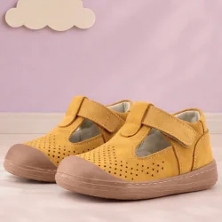 Rakerplus Shaun Hakiki Deri Taba Cırtlı Anatomik Bebek Sandalet