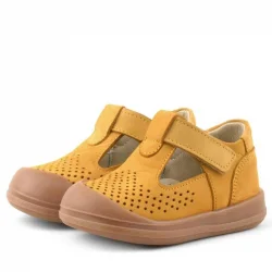 Rakerplus Shaun Hakiki Deri Taba Cırtlı Anatomik Bebek Sandalet