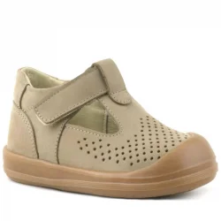 Rakerplus Shaun Hakiki Deri Vizon Cırtlı Anatomik Bebek Sandalet