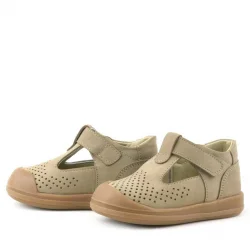 Rakerplus Shaun Hakiki Deri Vizon Cırtlı Anatomik Bebek Sandalet