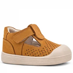 Rakerplus Shaun Taba Cırtlı Hakiki Deri Anatomik Bebek Sandalet