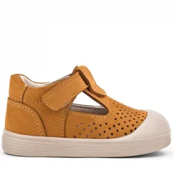 Rakerplus Shaun Taba Cırtlı Hakiki Deri Anatomik Bebek Sandalet