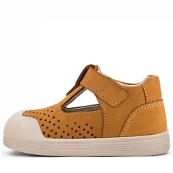 Rakerplus Shaun Taba Cırtlı Hakiki Deri Anatomik Bebek Sandalet