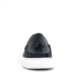 Rakerplus Siyah Cilt Erkek Çocuk Makosen Ayakkabı