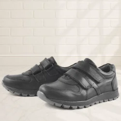 Rakerplus Siyah Cırtlı Erkek Çocuk Spor Okul Ayakkabı