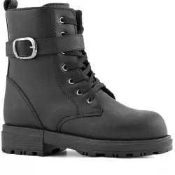 Rakerplus Siyah Fermuarlı Bağcıklı Kışlık Kız Çocuk Bot