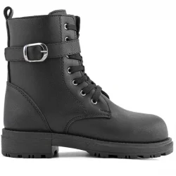 Rakerplus Siyah Fermuarlı Bağcıklı Kışlık Kız Çocuk Bot