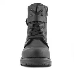 Rakerplus Siyah Fermuarlı Bağcıklı Kışlık Kız Çocuk Bot