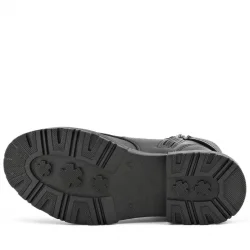 Rakerplus Siyah Fermuarlı Bağcıklı Kışlık Kız Çocuk Bot