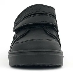 Rakerplus Siyah Hakiki Deri Cırtlı Erkek Çocuk Sneaker Ayakkabı